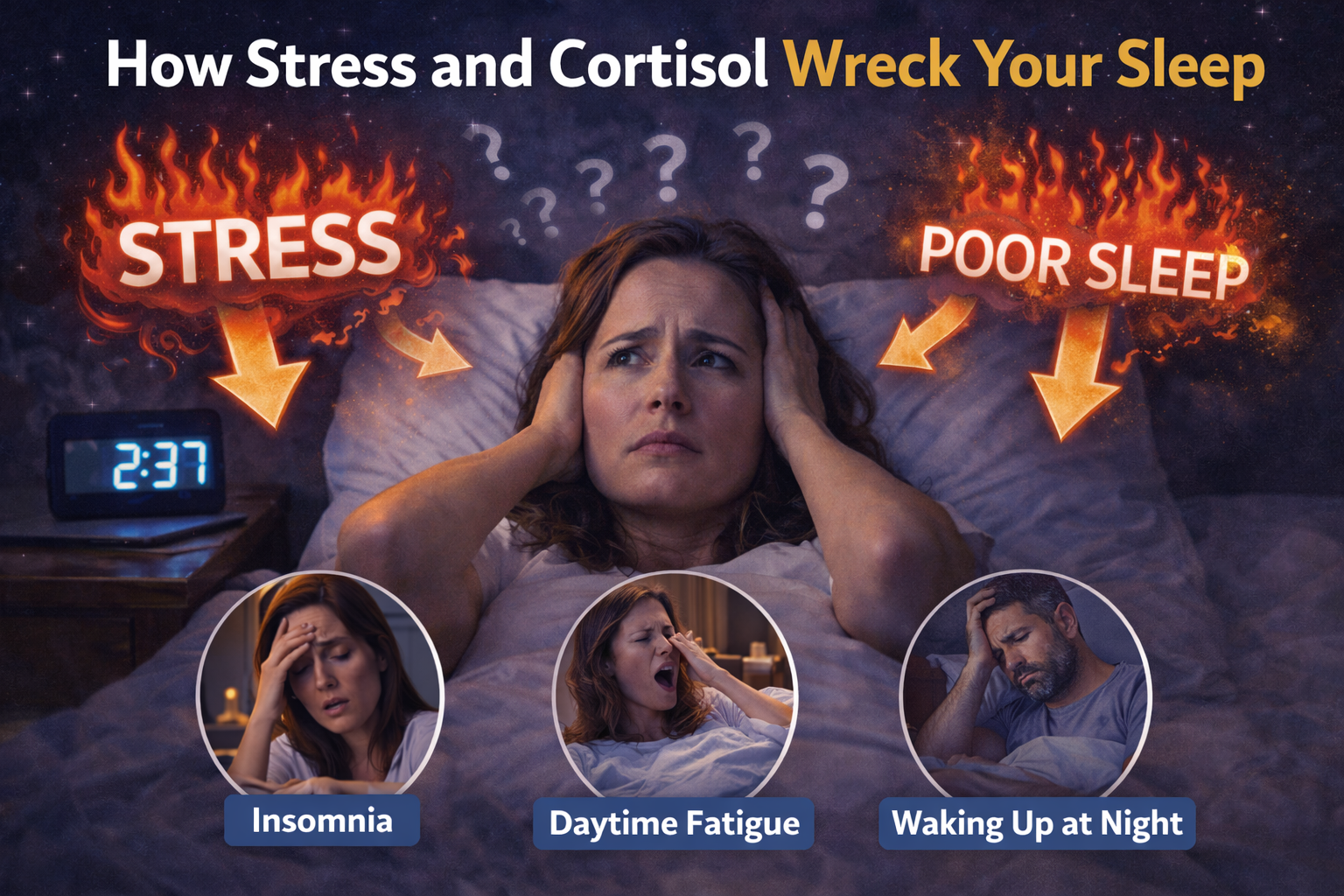 How Stress and Cortisol Wreck Your Sleep