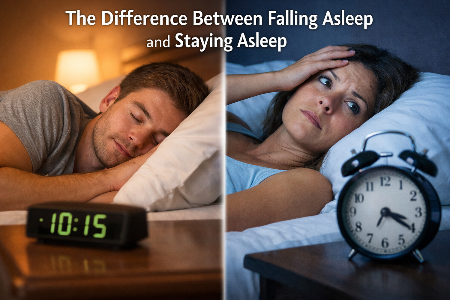 The Difference Between Falling Asleep and Staying Asleep