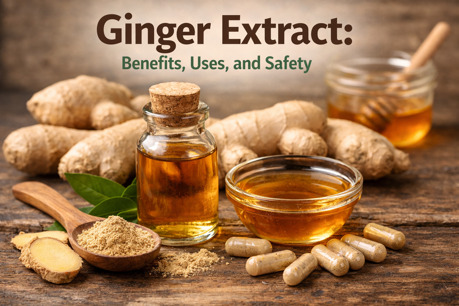 Ginger Extract: Benefits, Uses, and Safety