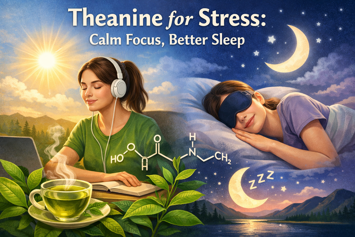 Theanine for Stress: Calm Focus, Better Sleep