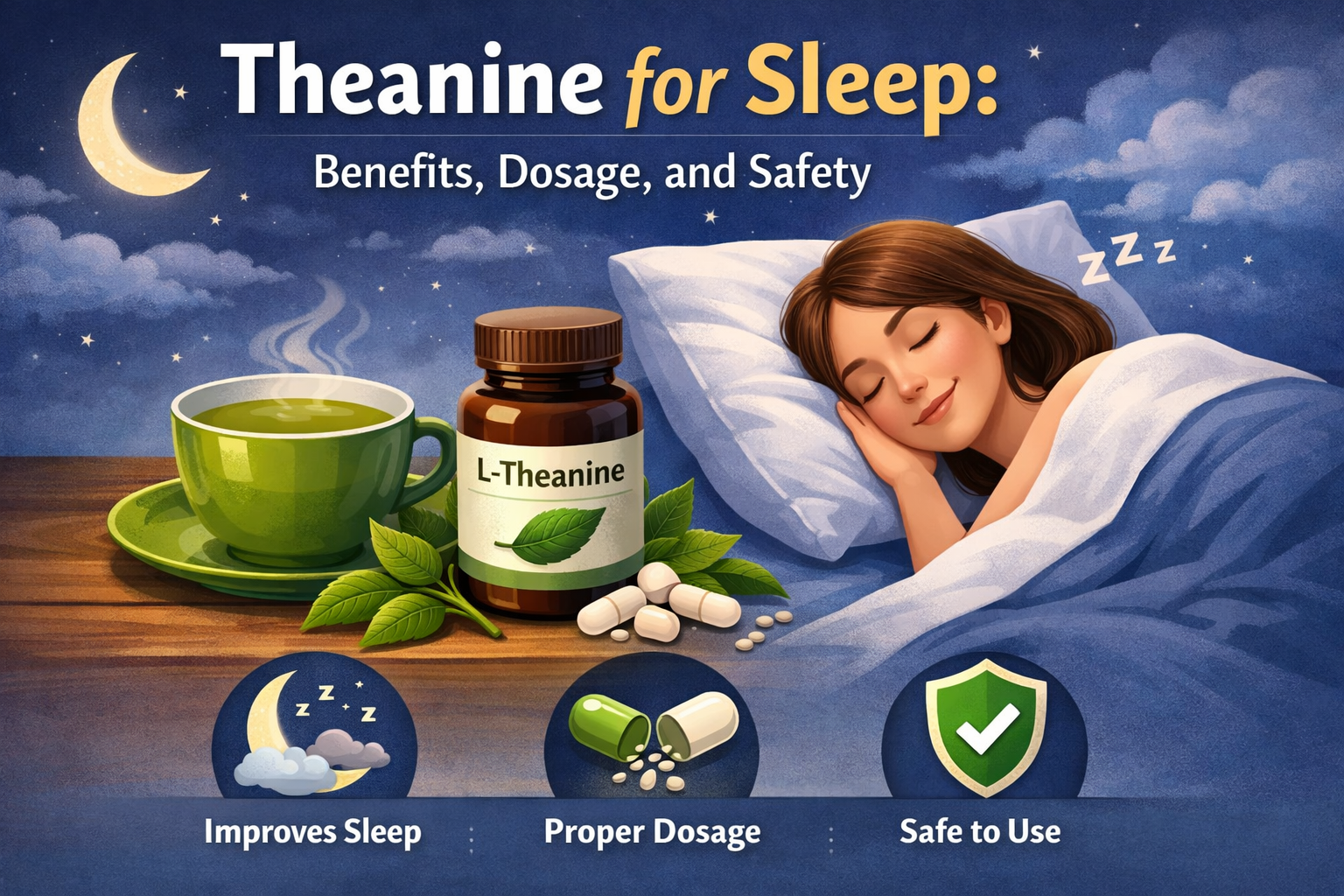 Theanine for Sleep: Benefits, Dosage, and Safety
