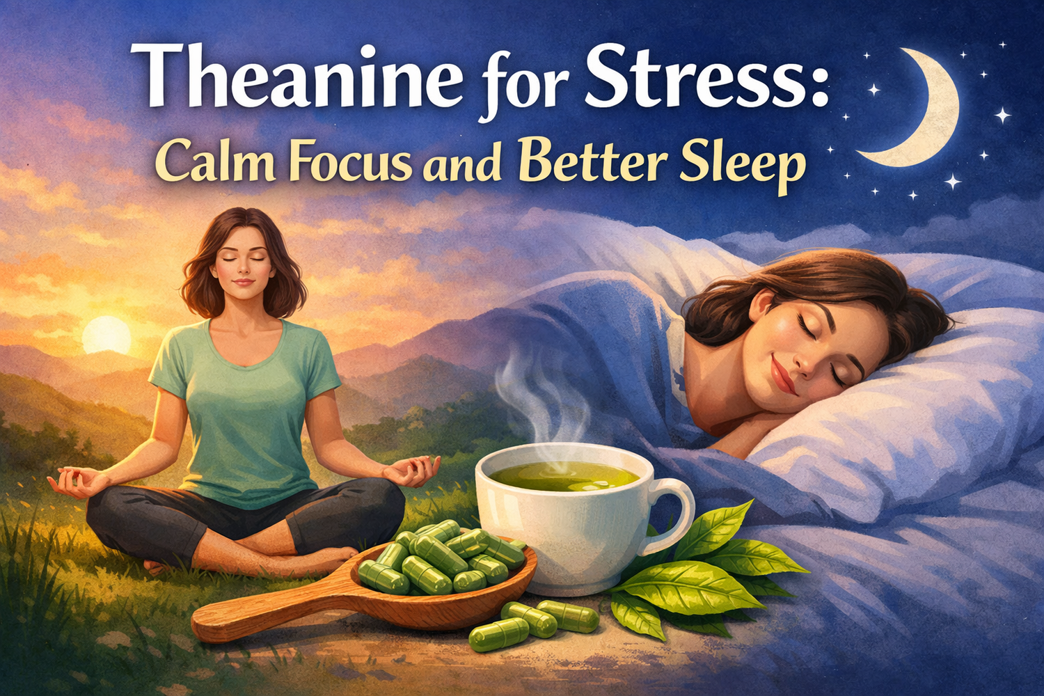 Theanine for Stress: Calm Focus and Better Sleep