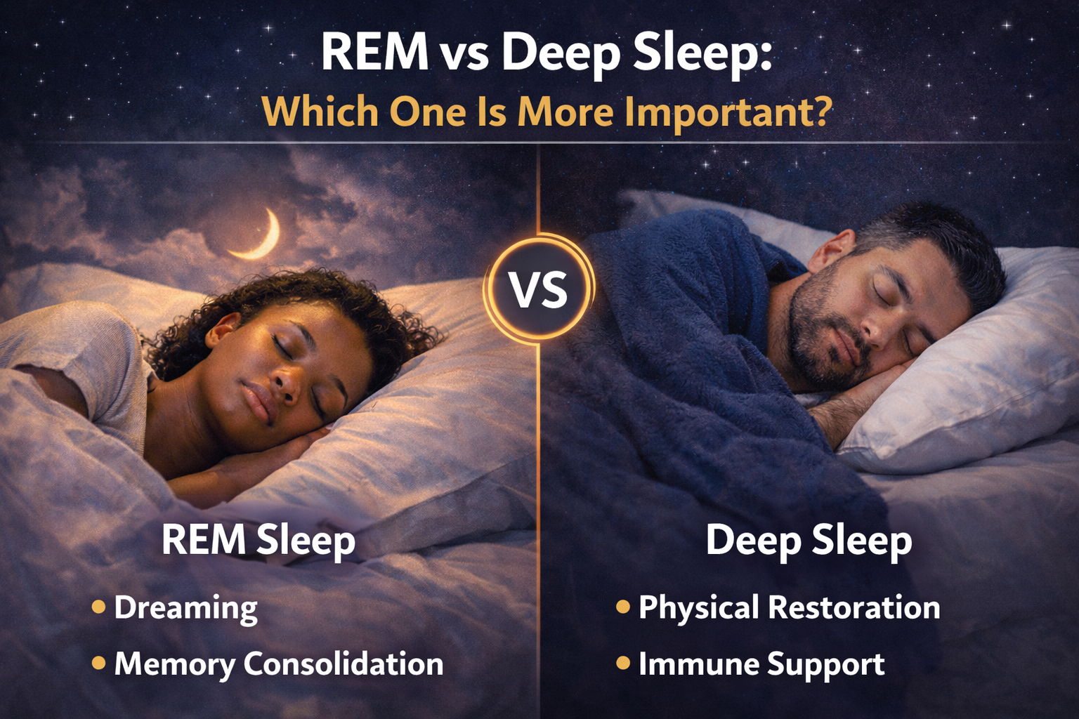 REM vs Deep Sleep: Which One Is More Important?