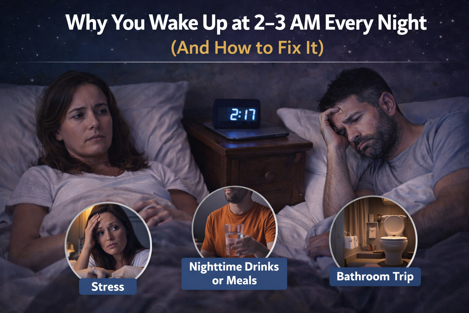 Why You Wake Up at 2–3 AM Every Night (And How to Fix It)