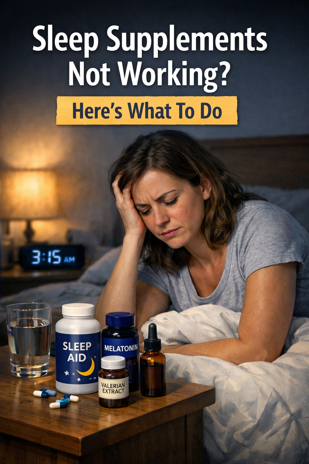 Sleep Supplements Not Working? Here’s What To Do