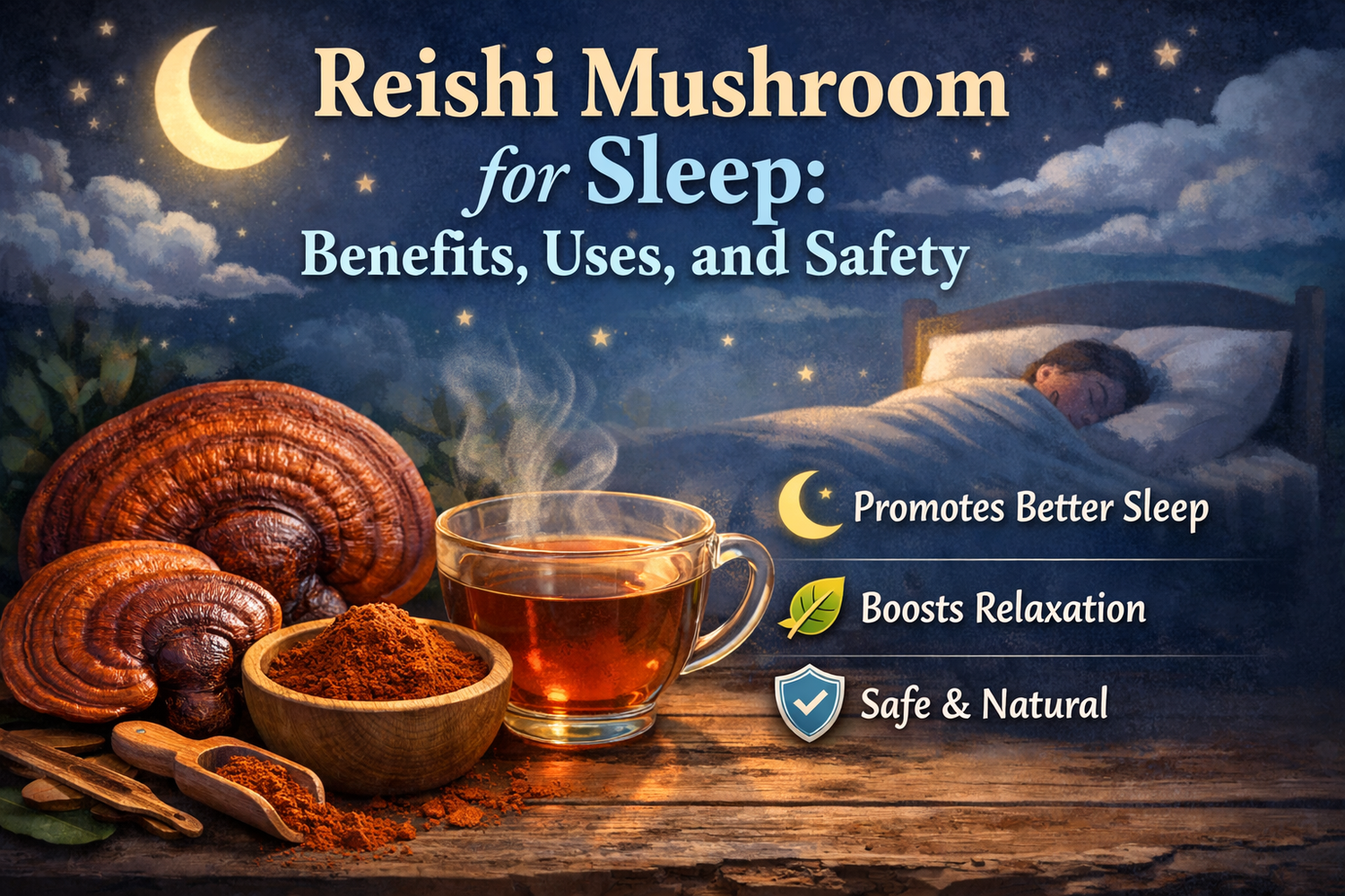 Reishi Mushroom for Sleep: Benefits, Uses, and Safety